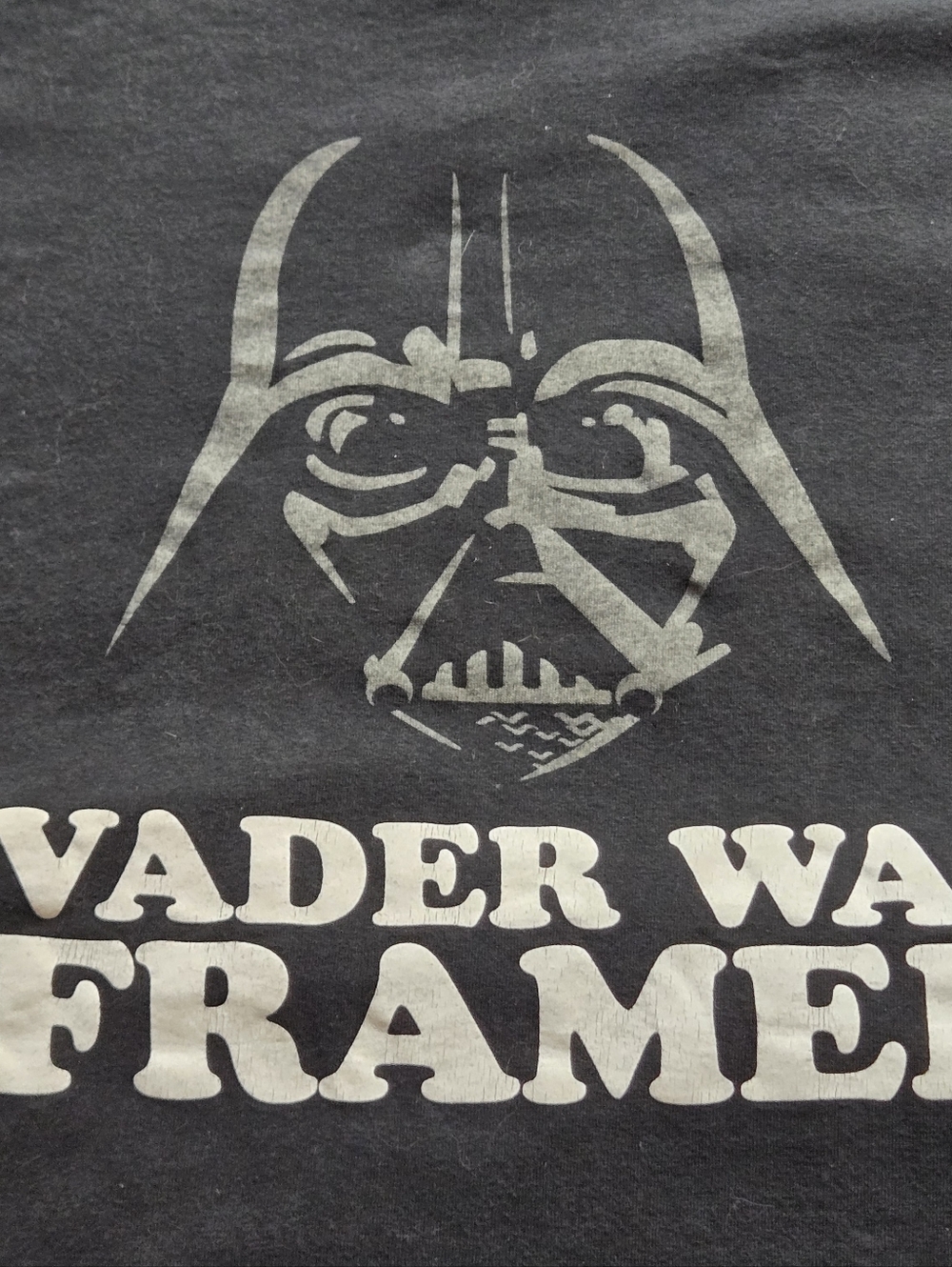 Star Wars Darth Vader “Vader Was Framed” Black Graphic T Shirt Size 2X